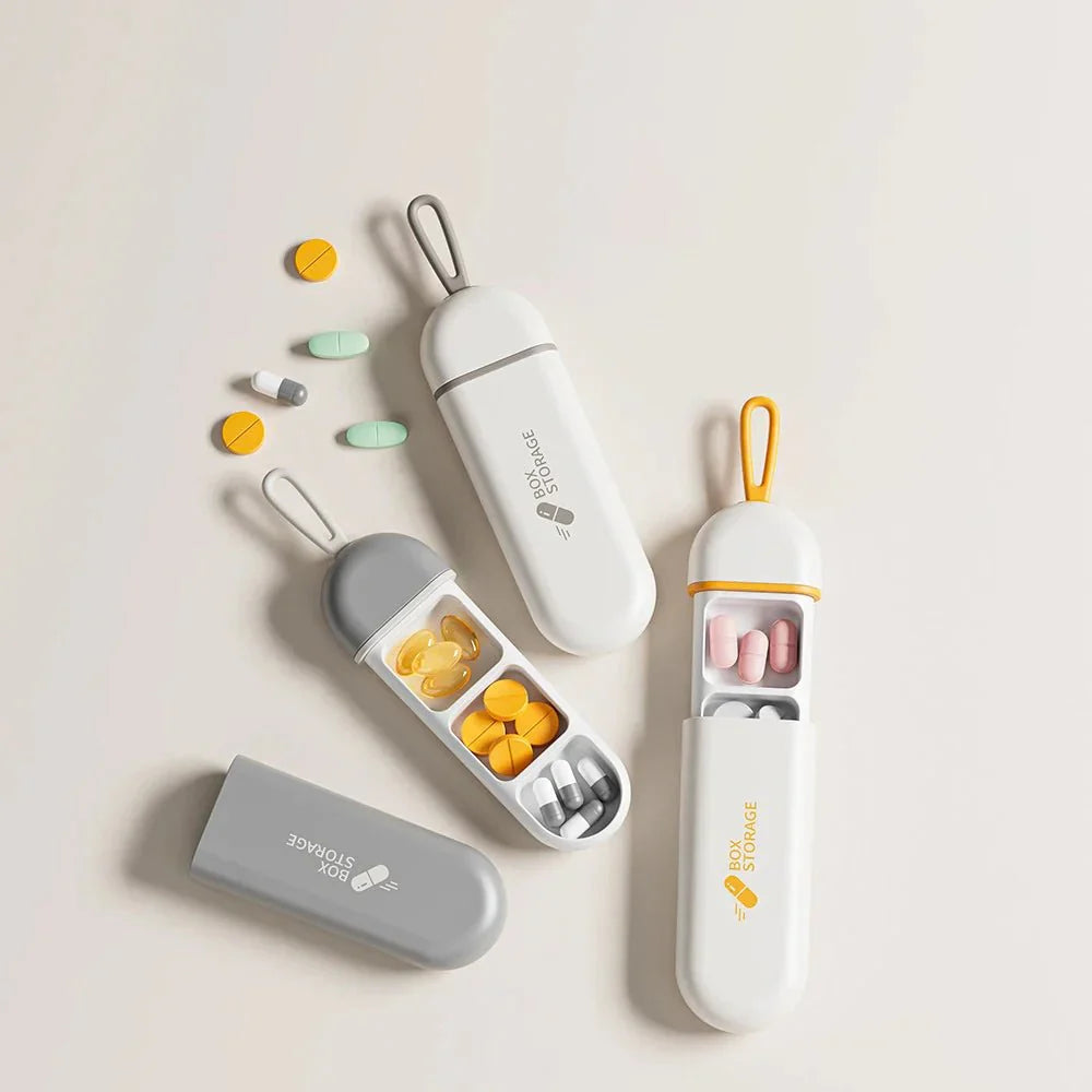 PILLTRIP – Travel Container Case Pill Box with Compact Size