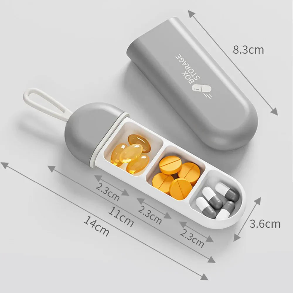 PILLTRIP – Travel Container Case Pill Box with Compact Size