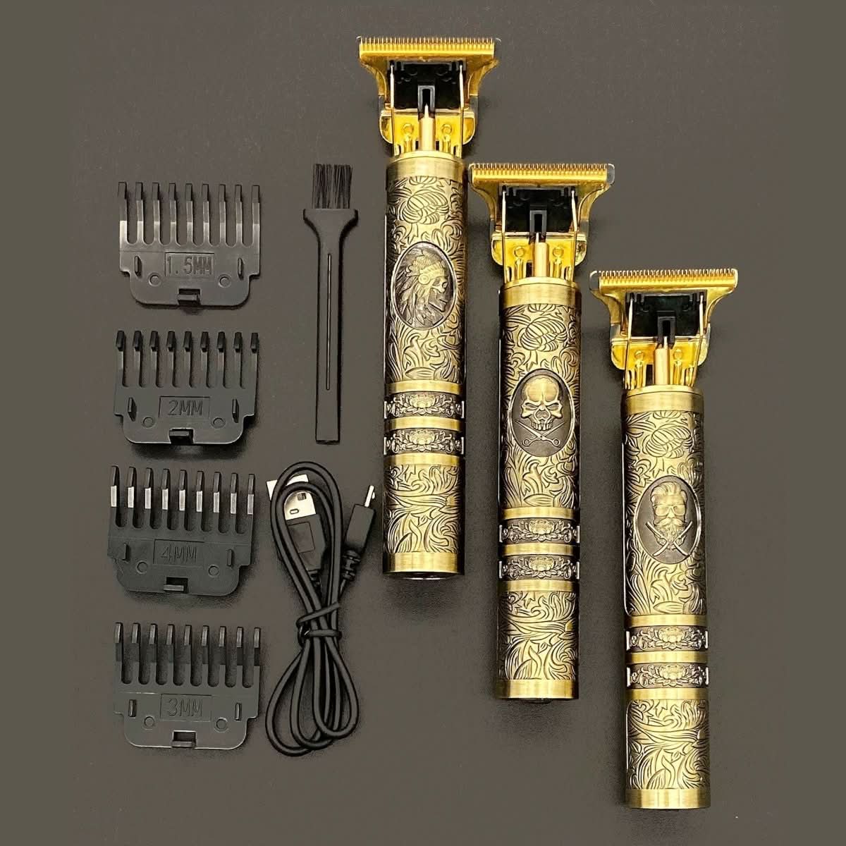 SKULLTRIM – Vintage Rechargeable Beard Trimmer for Precise Results
