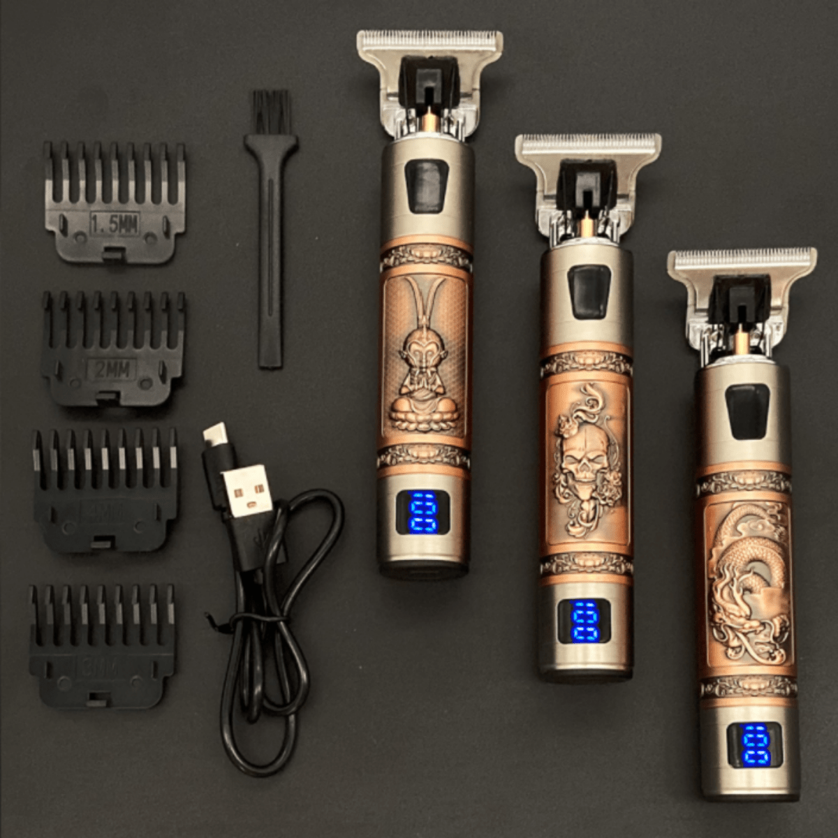 SKULLTRIM – Vintage Rechargeable Beard Trimmer for Precise Results