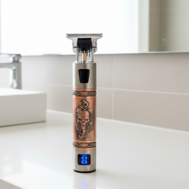 SKULLTRIM – Vintage Rechargeable Beard Trimmer for Precise Results