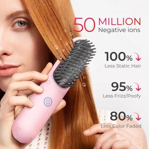 SleekStyle – 3-in-1 Heat Brush for Smooth, Frizz-Free Hair