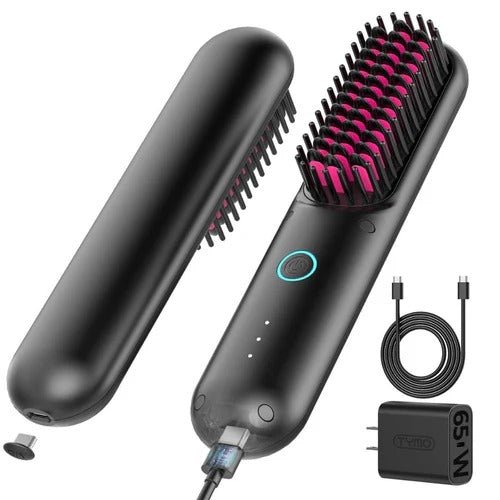 SleekStyle – 3-in-1 Heat Brush for Smooth, Frizz-Free Hair