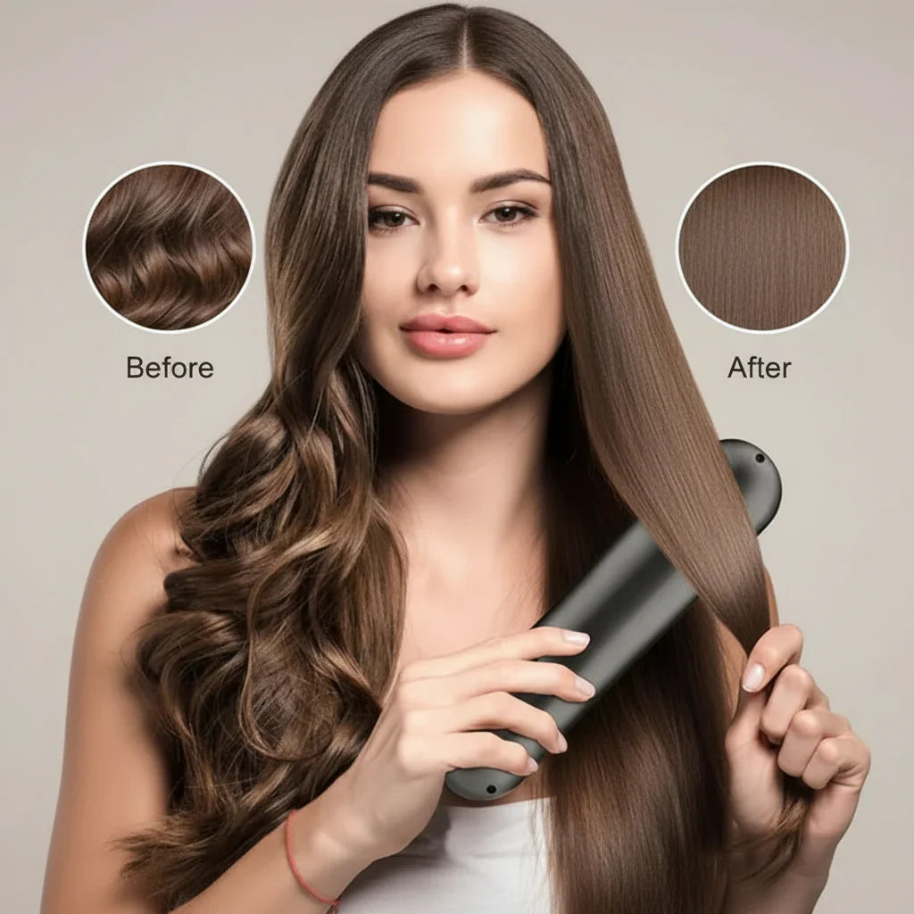 Tima Styler – Wireless Hair Straightening Brush for Smooth, Frizz-Free Styling
