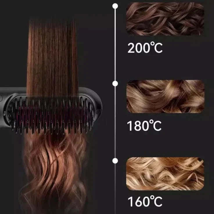Tima Styler – Wireless Hair Straightening Brush for Smooth, Frizz-Free Styling