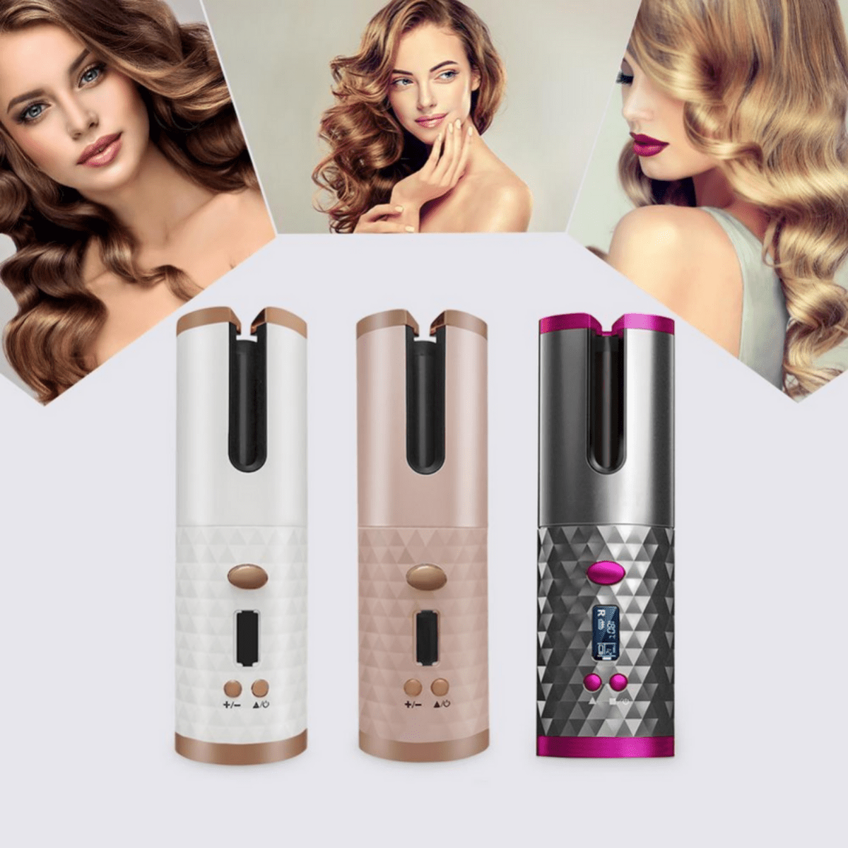 Wireless Hair Styler – Portable Curling Tool for Long-Lasting Curls
