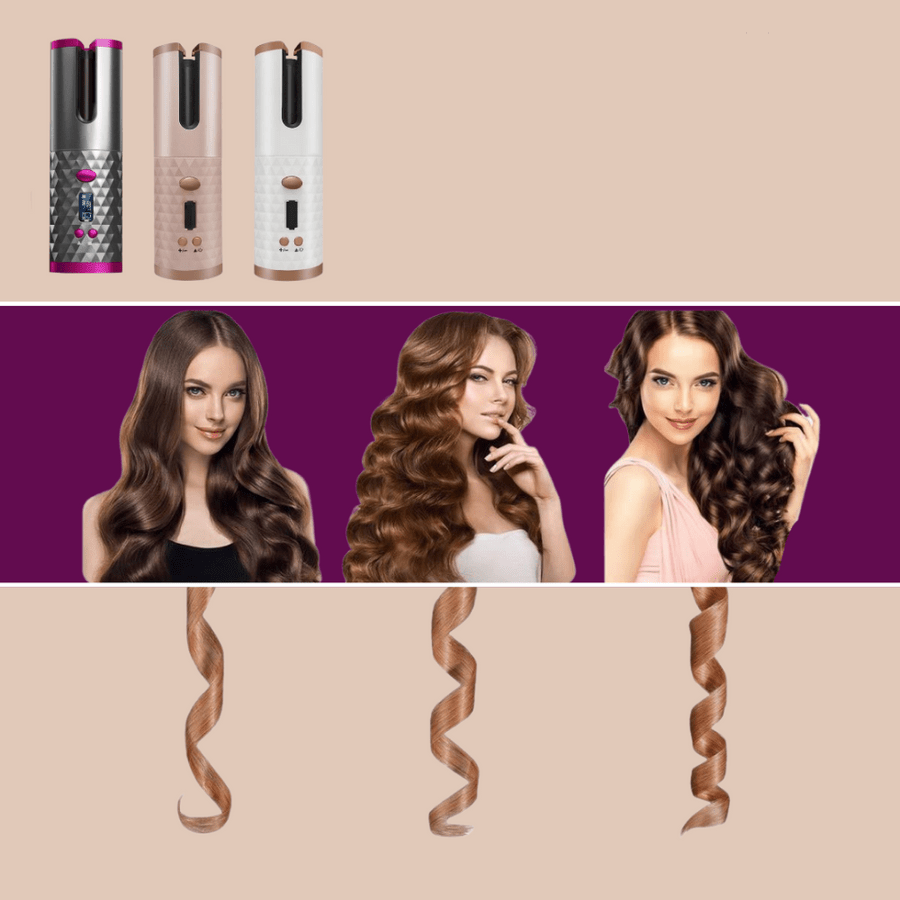 Wireless Hair Styler – Portable Curling Tool for Long-Lasting Curls